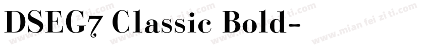 DSEG7 Classic Bold字体转换